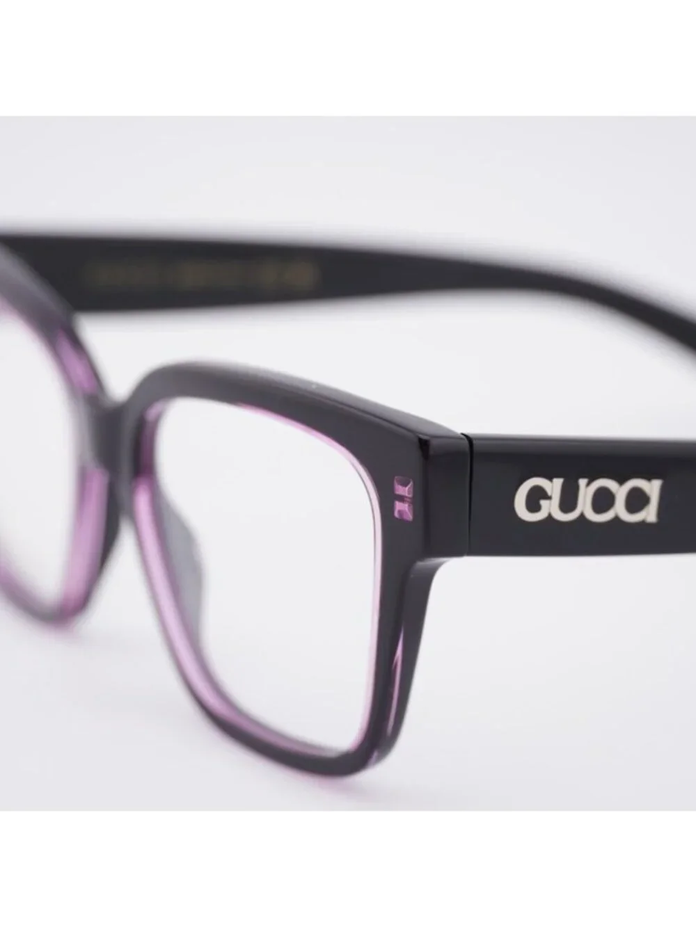 Gucci GG1791O 003 Eyeglasses Black/Pink 51mm Square Frame